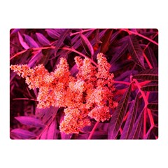 Pink Sideways Sumac Double Sided Flano Blanket (mini)  by okhismakingart