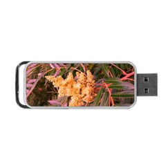 Pale Yellow And Green Sideways Sumac Portable Usb Flash (one Side)