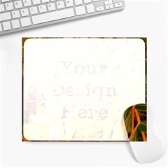 Yellow Sideways Sumac Large Mousepads by okhismakingart