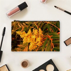 Yellow Sideways Sumac Cosmetic Bag (medium) by okhismakingart