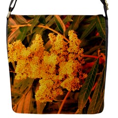 Yellow Sideways Sumac Flap Closure Messenger Bag (s) by okhismakingart