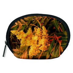 Yellow Sideways Sumac Accessory Pouch (medium) by okhismakingart