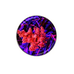 Red And Blue Sideways Sumac Hat Clip Ball Marker (10 Pack) by okhismakingart