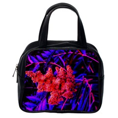 Red And Blue Sideways Sumac Classic Handbag (one Side) by okhismakingart