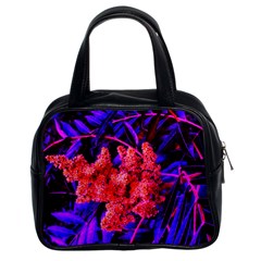 Red And Blue Sideways Sumac Classic Handbag (two Sides) by okhismakingart