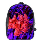 Red and Blue Sideways Sumac School Bag (Large) Front