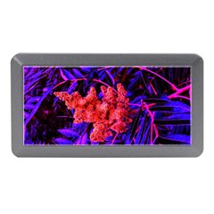 Red And Blue Sideways Sumac Memory Card Reader (mini) by okhismakingart