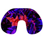 Red and Blue Sideways Sumac Travel Neck Pillows Front