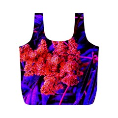 Red And Blue Sideways Sumac Full Print Recycle Bag (m) by okhismakingart