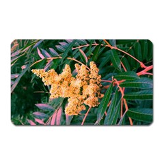 Green And Gold Sideways Sumac Magnet (rectangular) by okhismakingart