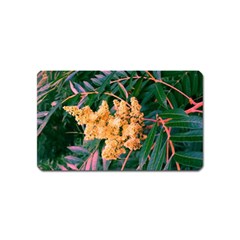 Green And Gold Sideways Sumac Magnet (name Card) by okhismakingart