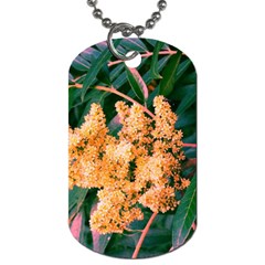 Green And Gold Sideways Sumac Dog Tag (two Sides) by okhismakingart