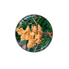 Green And Gold Sideways Sumac Hat Clip Ball Marker by okhismakingart