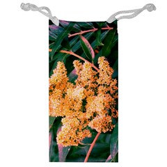 Green And Gold Sideways Sumac Jewelry Bag