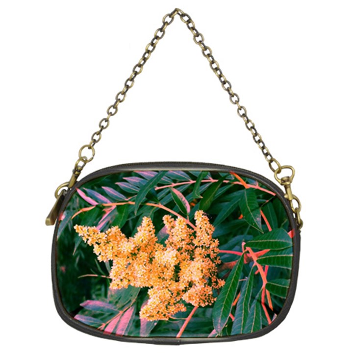 Green and Gold Sideways Sumac Chain Purse (Two Sides)