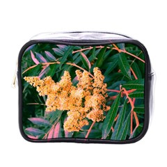 Green And Gold Sideways Sumac Mini Toiletries Bag (one Side) by okhismakingart