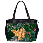 Green and Gold Sideways Sumac Oversize Office Handbag (2 Sides) Front