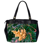 Green and Gold Sideways Sumac Oversize Office Handbag (2 Sides) Back