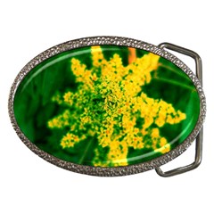 Yellow Sumac Bloom Belt Buckles by okhismakingart