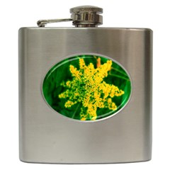 Yellow Sumac Bloom Hip Flask (6 Oz) by okhismakingart