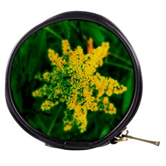 Yellow Sumac Bloom Mini Makeup Bag by okhismakingart