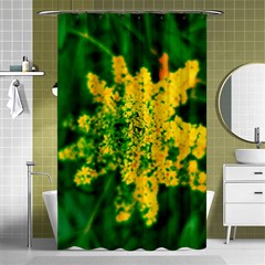 Yellow Sumac Bloom Shower Curtain 48  X 72  (small)  by okhismakingart