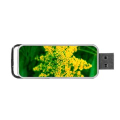 Yellow Sumac Bloom Portable Usb Flash (one Side) by okhismakingart