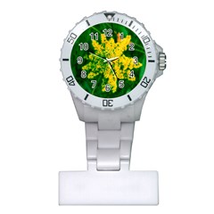 Yellow Sumac Bloom Plastic Nurses Watch by okhismakingart