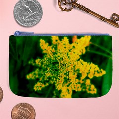 Yellow Sumac Bloom Large Coin Purse by okhismakingart