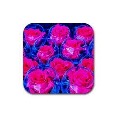 Rose Bowls Rubber Coaster (square)  by okhismakingart