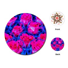 Rose Bowls Playing Cards (round) by okhismakingart