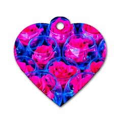 Rose Bowls Dog Tag Heart (two Sides) by okhismakingart