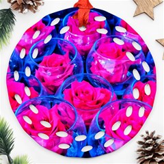 Rose Bowls Round Filigree Ornament (two Sides) by okhismakingart