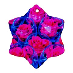 Rose Bowls Snowflake Ornament (two Sides) by okhismakingart