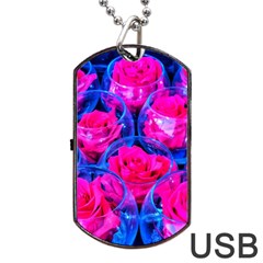 Rose Bowls Dog Tag Usb Flash (one Side) by okhismakingart