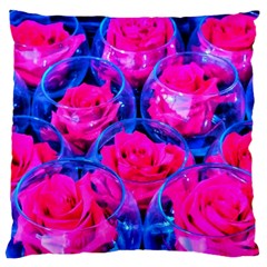 Rose Bowls Large Cushion Case (two Sides) by okhismakingart