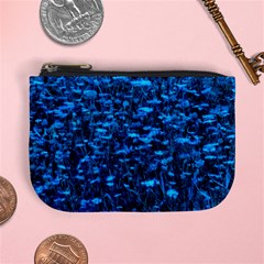 Blue Queen Anne s Lace Hillside Mini Coin Purse by okhismakingart