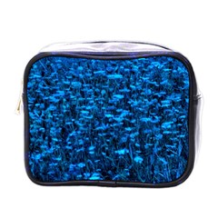 Blue Queen Anne s Lace Hillside Mini Toiletries Bag (one Side)