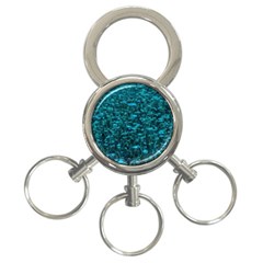 Blue-green Queen Annes Lace Hillside 3-ring Key Chains by okhismakingart