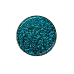 Blue-green Queen Annes Lace Hillside Hat Clip Ball Marker (4 Pack) by okhismakingart