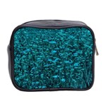 Blue-Green Queen Annes Lace Hillside Mini Toiletries Bag (Two Sides) Back