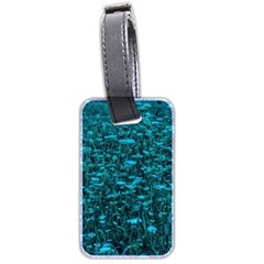 Blue-green Queen Annes Lace Hillside Luggage Tags (two Sides) by okhismakingart