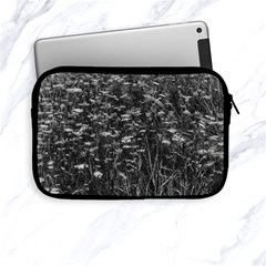 Black And White Queen Anne s Lace Hillside Apple Ipad Mini Zipper Cases by okhismakingart