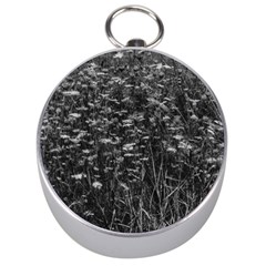 Black And White Queen Anne s Lace Hillside Silver Compasses by okhismakingart