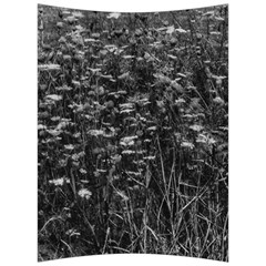 Black And White Queen Anne s Lace Hillside Back Support Cushion by okhismakingart