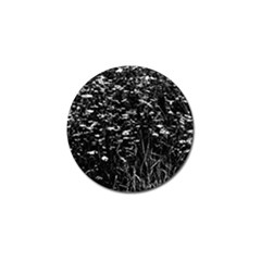 High Contrast Black And White Queen Anne s Lace Hillside Golf Ball Marker (4 Pack) by okhismakingart