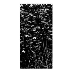 High Contrast Black And White Queen Anne s Lace Hillside Shower Curtain 36  X 72  (stall)  by okhismakingart