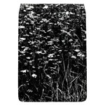 High Contrast Black and White Queen Anne s Lace Hillside Removable Flap Cover (L) Front