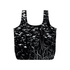 High Contrast Black And White Queen Anne s Lace Hillside Full Print Recycle Bag (s) by okhismakingart