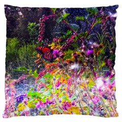 Magic Butterfly Large Cushion Case (one Side) by okhismakingart